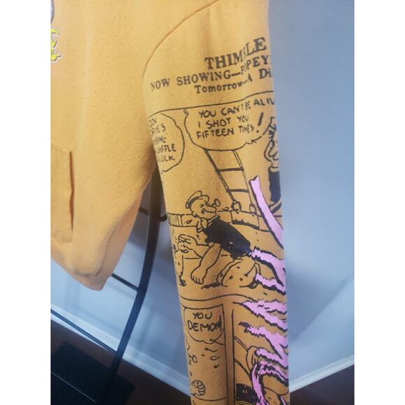 Popeye the Sailor Man Hoodie Windbreaker Comics Cartoon TV Movie, Size L - Picture 4 of 6